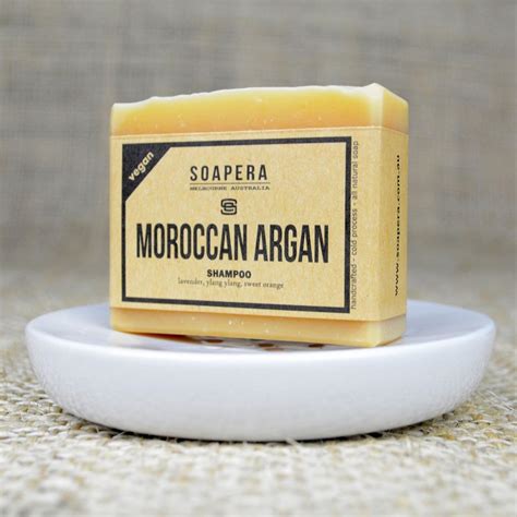 1 X Moroccan Argan Shampoo Bar For All Types Of Hair All Natural Handmade Soap 706502053406 Ebay