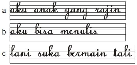 Detail Contoh Tulisan Huruf Tegak Bersambung Koleksi Nomer