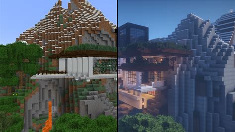 Minecraft Cliff House Designs