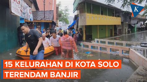 Berita Harian Hujan Deras Landa Kota Solo Buat Sungai Sonto Meluap