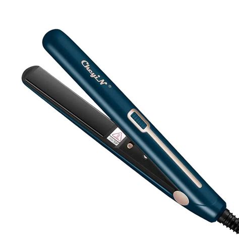 CkeyiN Mini Hair Flat Iron 2 In 1 Hair Straightener And Curler Portable