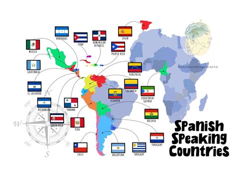 Spanish Speaking Countries Map, Hispanic Countries, Hispanic Heritage ...