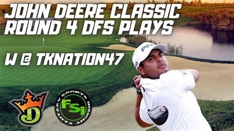 PGA DFS Picks Showdown Round 4 DraftKings Picks John Deere