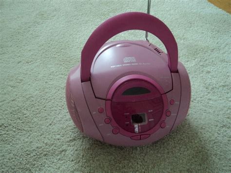 COMPACT CD PLAYER & RADIO - PINK COLOUR. | in Bournemouth, Dorset | Gumtree