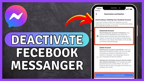 How To Deactivate Messenger Account Quick Easy Youtube