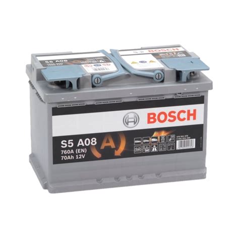 S5A08 BOSCH AGM S5 0092S5A080 Auto Accu 12V 70Ah CCA 760EN 570901076 ...