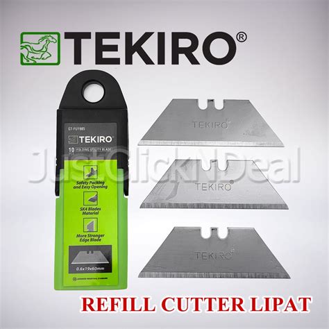 Jual Tekiro Isi Pisau Cutter Lipat Pcs Folding Utility Blade Refill