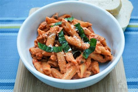 Creamy Tomato And Basil Penne Pasta All Things Mamma