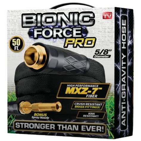 Bionic Force Pro 5 8 In Dia X 50 Ft L Garden Hose With Brass