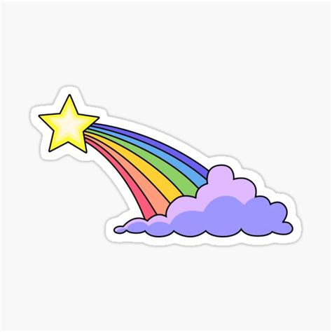 "Rainbow Star" Sticker for Sale by theroyalsass | Redbubble