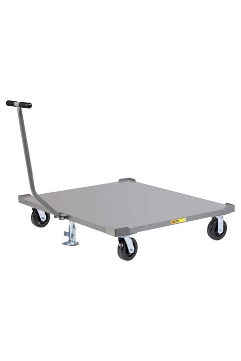 Little Giant 40" X 48" Pallet Dolly With T Handle Floor Lock Solid Deck