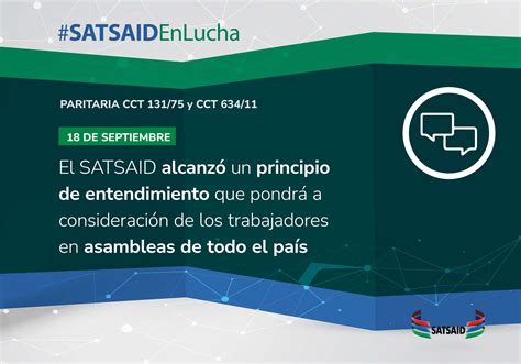 EL SATSAID ALCANZÓ UN PRINCIPIO DE ENTENDIMIENTO QUE PONDRÁ A