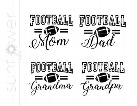 Football Family SVG Football Family Cricut Silhouette - Etsy