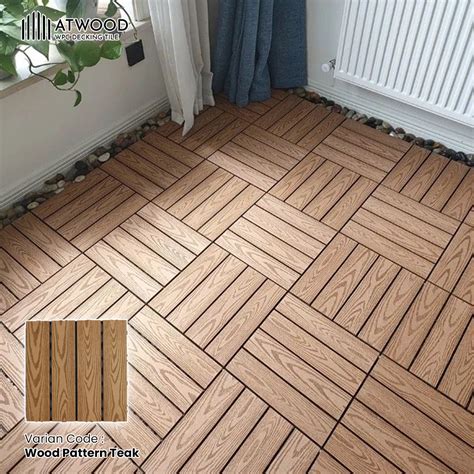 Jual Decking Tile Wpc Lantai Kayu Bongkar Pasang Ubin Taman