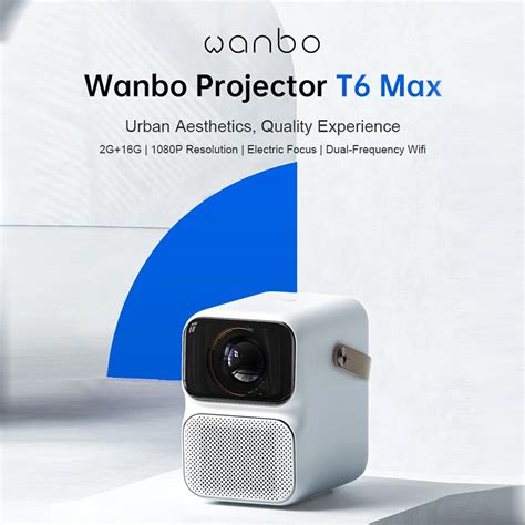 Global Version Wanbo T6 Max Android 9 0 1080P Projector 550ANSI Lumens