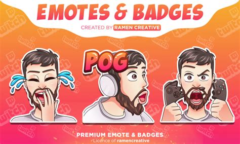 Create Twitch Emotes Badges And Sub Badges In 24 Hours By Ramencreative