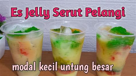 Minuman Kekinian Es Jelly Serut Pelangi Ide Jualan Youtube