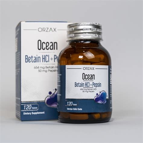 Orzax Ocean Betain HCL Pepsin 120 tab по цене от производителя