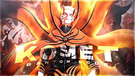 Komet Naruto Baryon Mode Edit AMV Remake YouTube