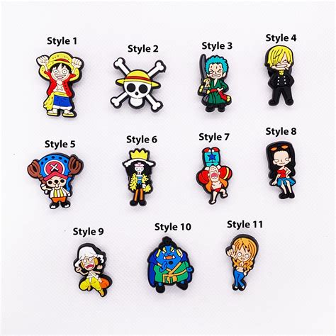 One Piece Anime Croc Charms for Fans & Collectors Perfect Jibbitz