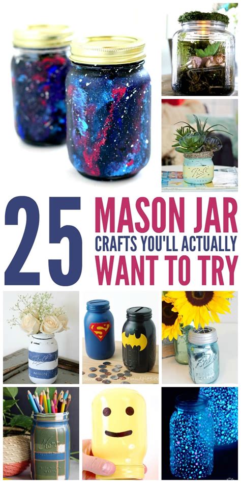 25 Mason Jar Crafts You'll actually want to Try