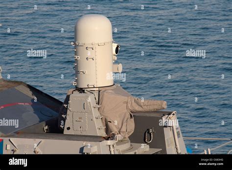 The Phalanx Close In Weapon System Ciws As Mounted On Board The Stock