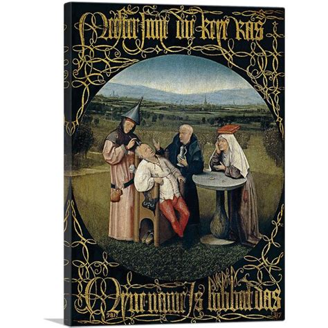 ARTCANVAS The Extraction Of The Stone Of Madness 1490 By Hieronymus