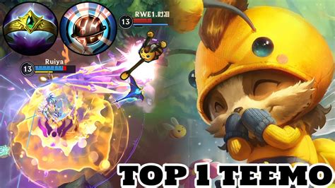 Wild Rift Top 1 Teemo Best Teemo Player Gameplay Rank Challenger Youtube