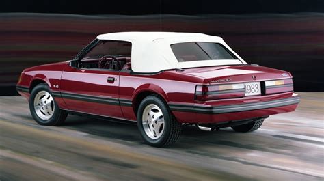 Medium Red 1983 Ford Mustang Glx Convertible