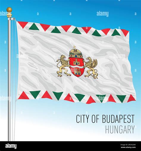 Budapest city pennant flag, Hungary, Europe, vector illustration Stock ...