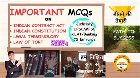 Most Important Mcqs Series On Indian Constitution Contract Act Tort By