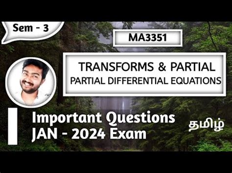 Transforms And Partial Differential Equations Important Questions Sem 3