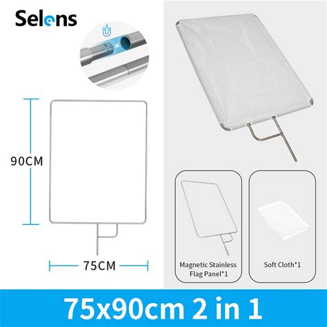 Selens Newest Removable Video Studio Stainless Steel Flag Panel