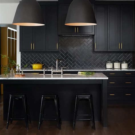 22 Black Kitchen Backsplash Ideas That Add Depth and Drama