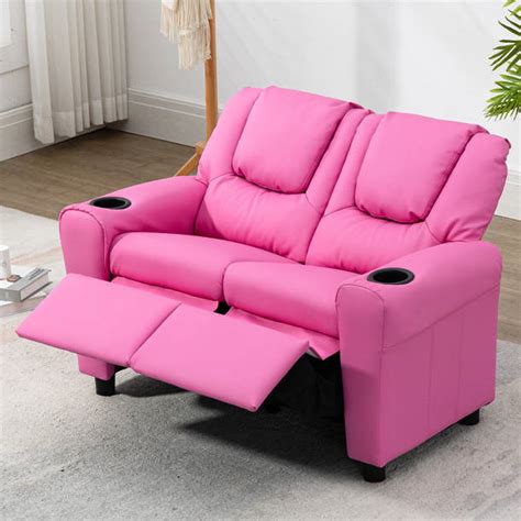 Ebern Designs Kids 14.2'' Recliner Sofa/Sectional and Ottoman | Wayfair