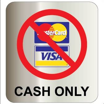 KSS028 CASH ONLY SILVER BRUSHED SIGN STICKER 105X115MM WE ACCEPT