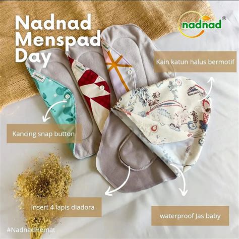 Jual Nadnad Menstrual Pad Menspad Pembalut Kain Cuci Ulang Ramah