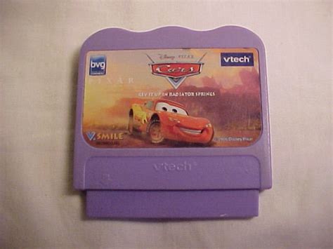 Vintage Vtech Disney Pixar Cars Rev It Up Radiator Springs Video Game