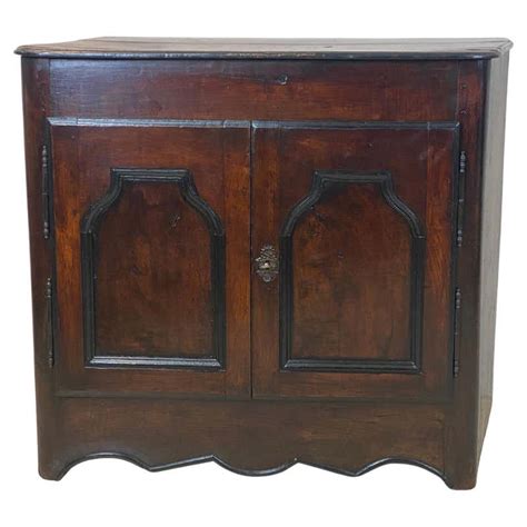 Antique Butter Churn Table Cabinet With Front Center Door For Sale At