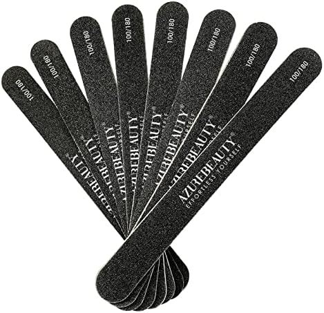 Amazon 8 PCS Nail File Professional Double Sided 100 180 Grit