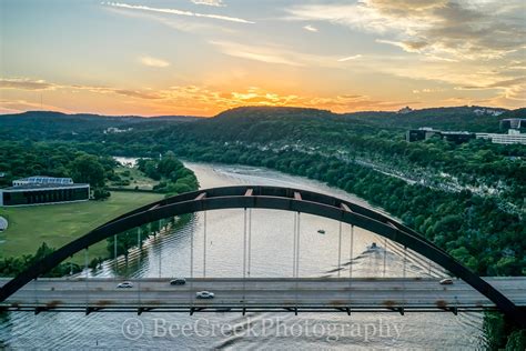 Austin 360 Bridge Sunset