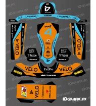 Graphic Kit MC Laren F1 Edition For Karting KG STILO EVO Idgrafix