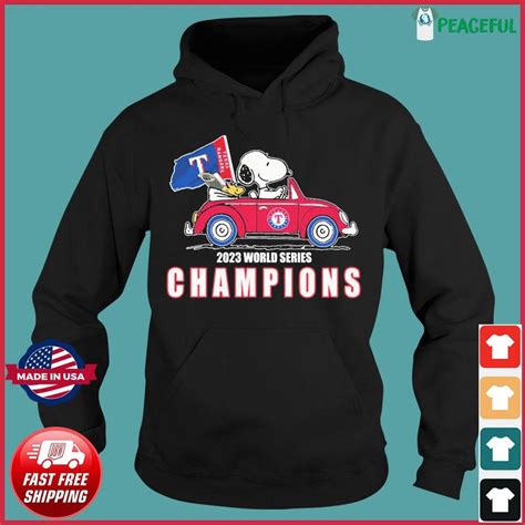 2023 World Series Champions Texas Rangers X Peanuts Snoopy And