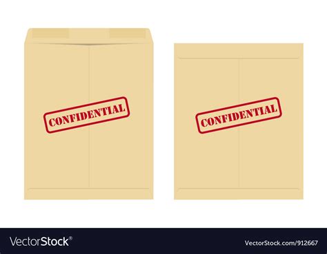 Confidential envelope Royalty Free Vector Image