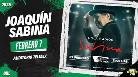 PRECIOS JOAQUÍN SABINA EN GUADALAJARA AUDITORIO TELMEX 2025 archivos