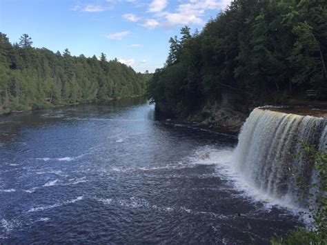 Tahquamenon falls (upper falls). highly suggest a visit if you haven’t ...