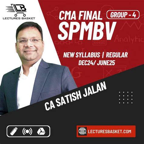 Cma Final Spmbv By Ca Satish Jalan Lectures Basket