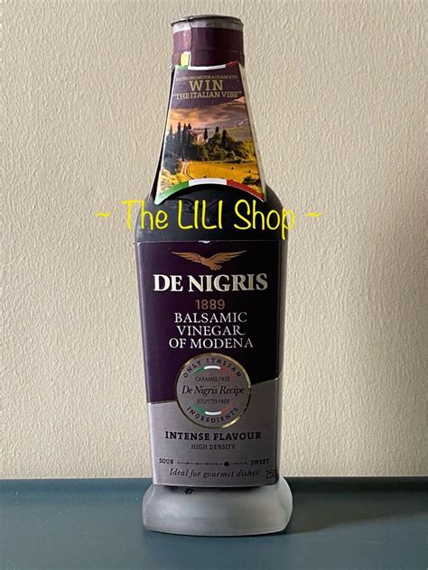 De Nigris Balsamic Vinegar Of Modena Intense High Density Flavor 250ml