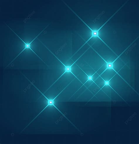 Elemento De Efecto De Luz De Estrella De Fantasía Azul PNG Azul