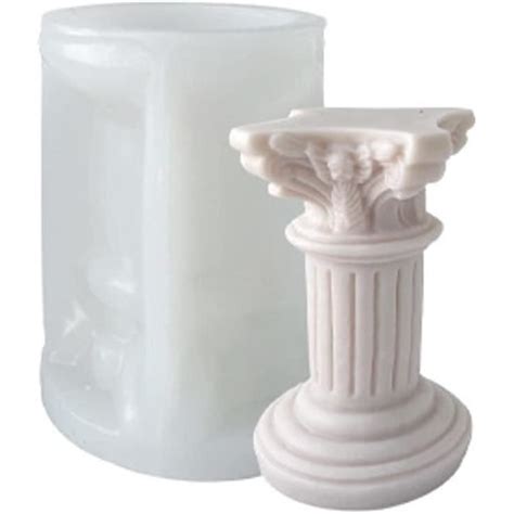 D Colonne Romaine Bougie Moule V Nus Sculpture Silicone Moule Du